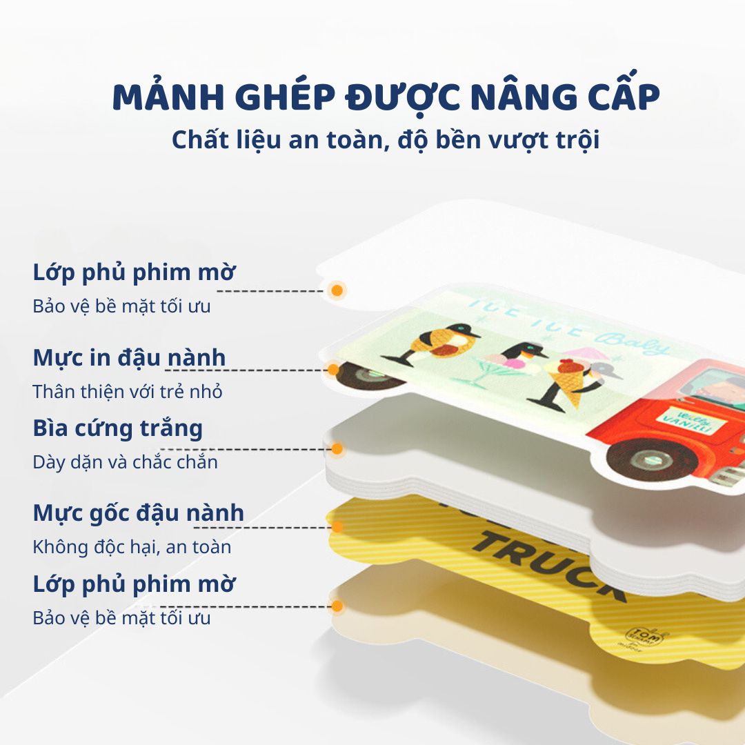 Đồ Chơi Ghép Hình Cho Bé Mideer My First Puzzle- Cute Dinosaurs 2+