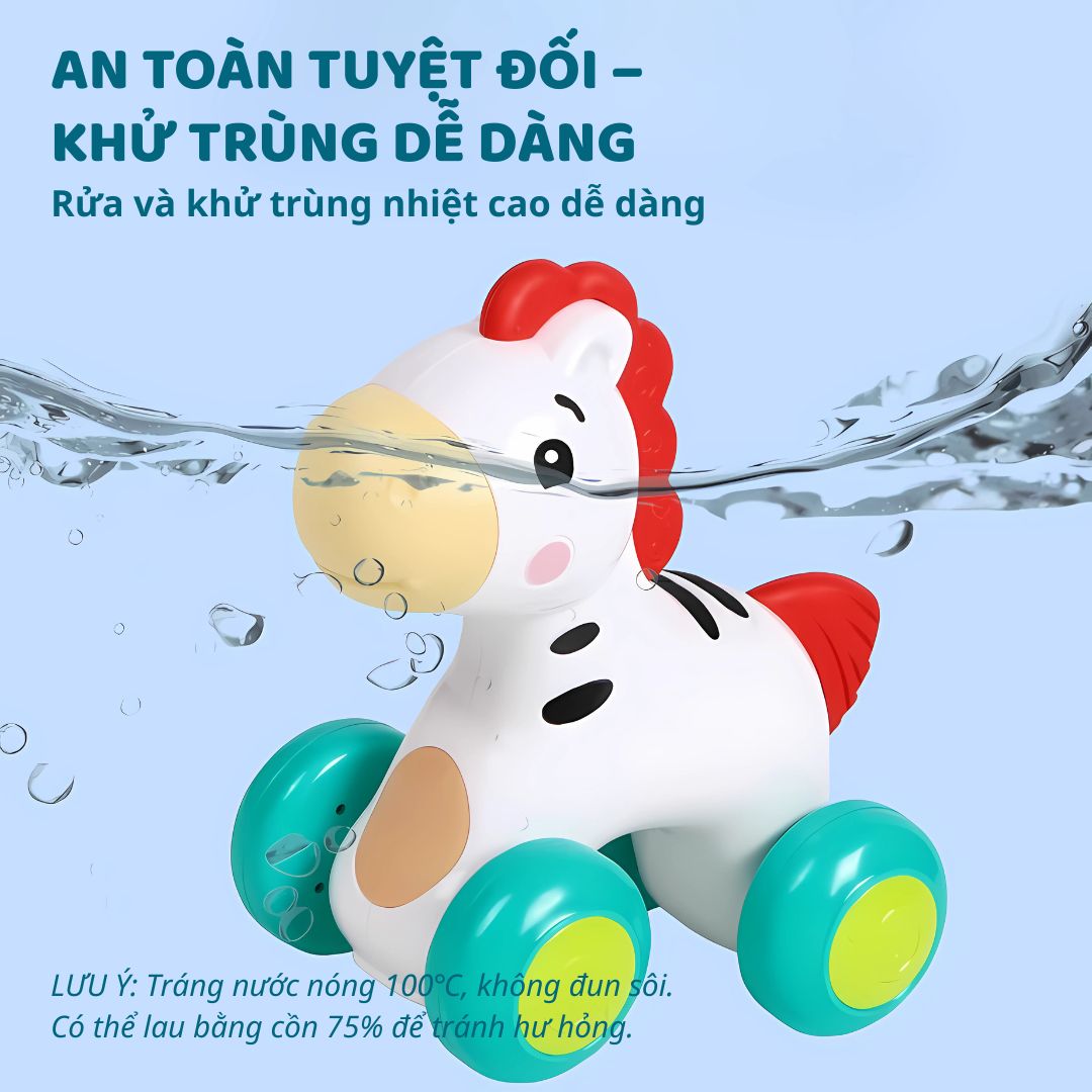 Đồ Chơi Động Vật Gặm Nướu Goodway Rolling Little Crawling- Sư Tử 6m+