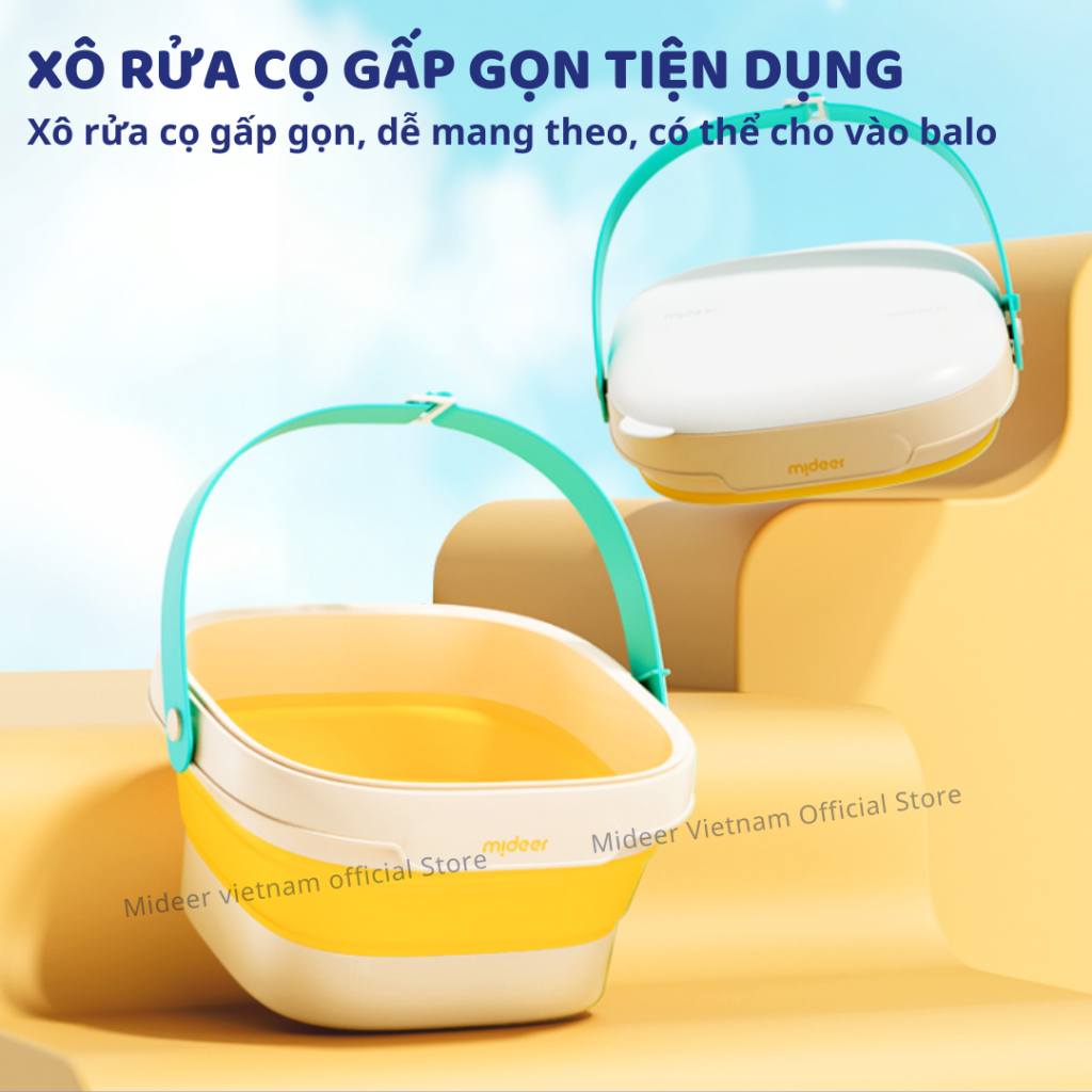 Màu Vẽ Sơn Dầu Gouache Mideer Portable Gouache Paint Bucket Set 3+