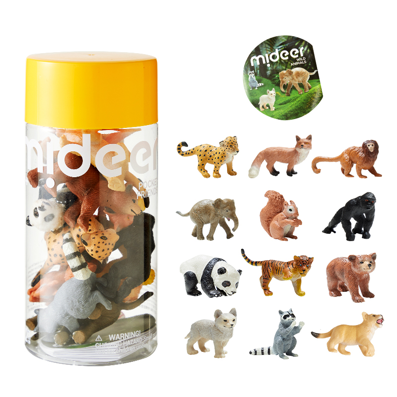 Đồ Chơi Mô Hình Động Vật Thú Rừng 12 Con Mideer Pocket Friends 3+