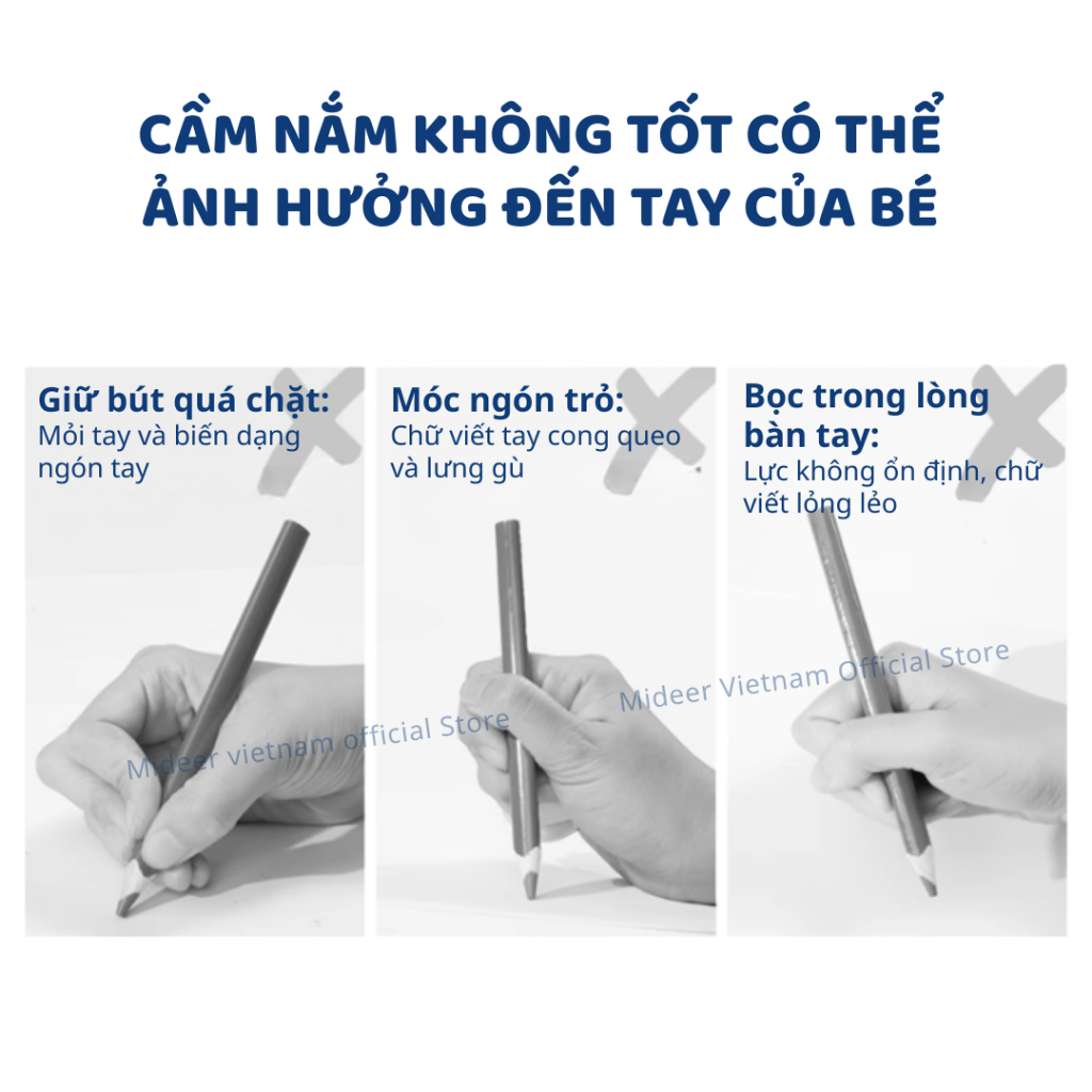 Bút Chì Kim Bấm Kèm Ngòi Mideer Posture Correcting- Starry Night