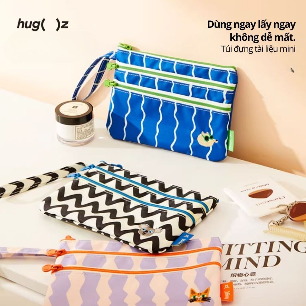 Ví Cầm Tay 3 Ngăn Chống Nước Hugz ID Pouch- Juicy Fruit