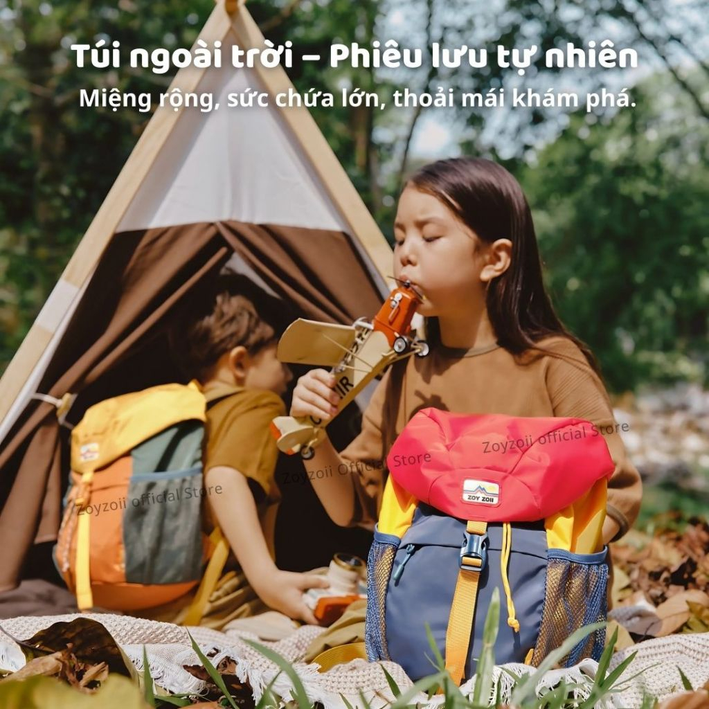 Balo Du Lịch Cho Bé Zoyzoii Natural Adventure Series B73 Màu Hồng