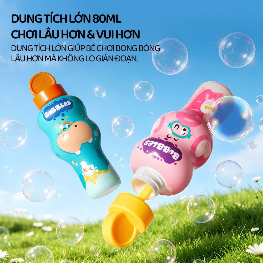 Đồ Chơi Thổi Bong Bóng Chống Tràn Cho Bé Mideer Bubble- Voi Con 3+