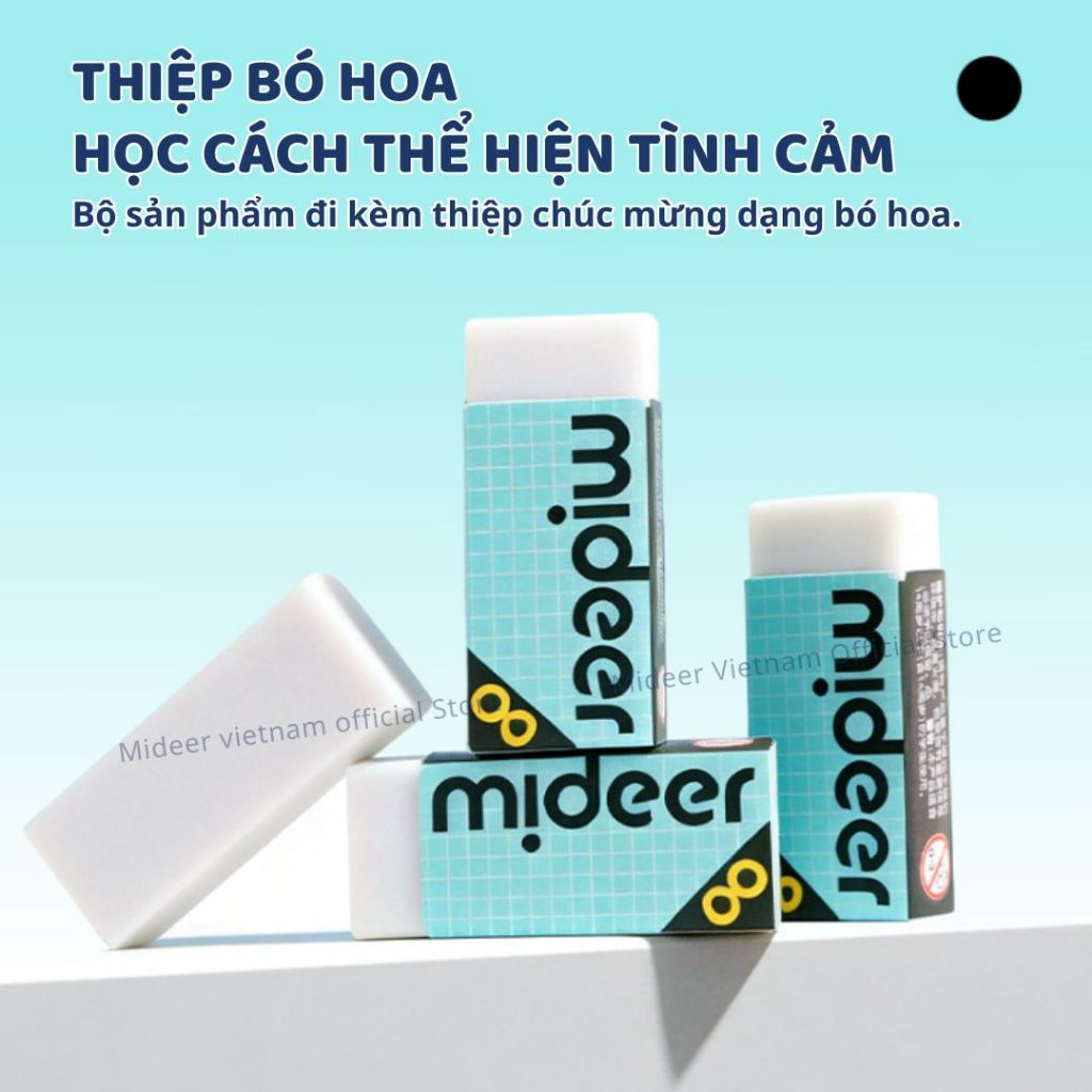 Tẩy Bút Chì Siêu Sạch Không Vụn Mideer Clean Eraser 3+