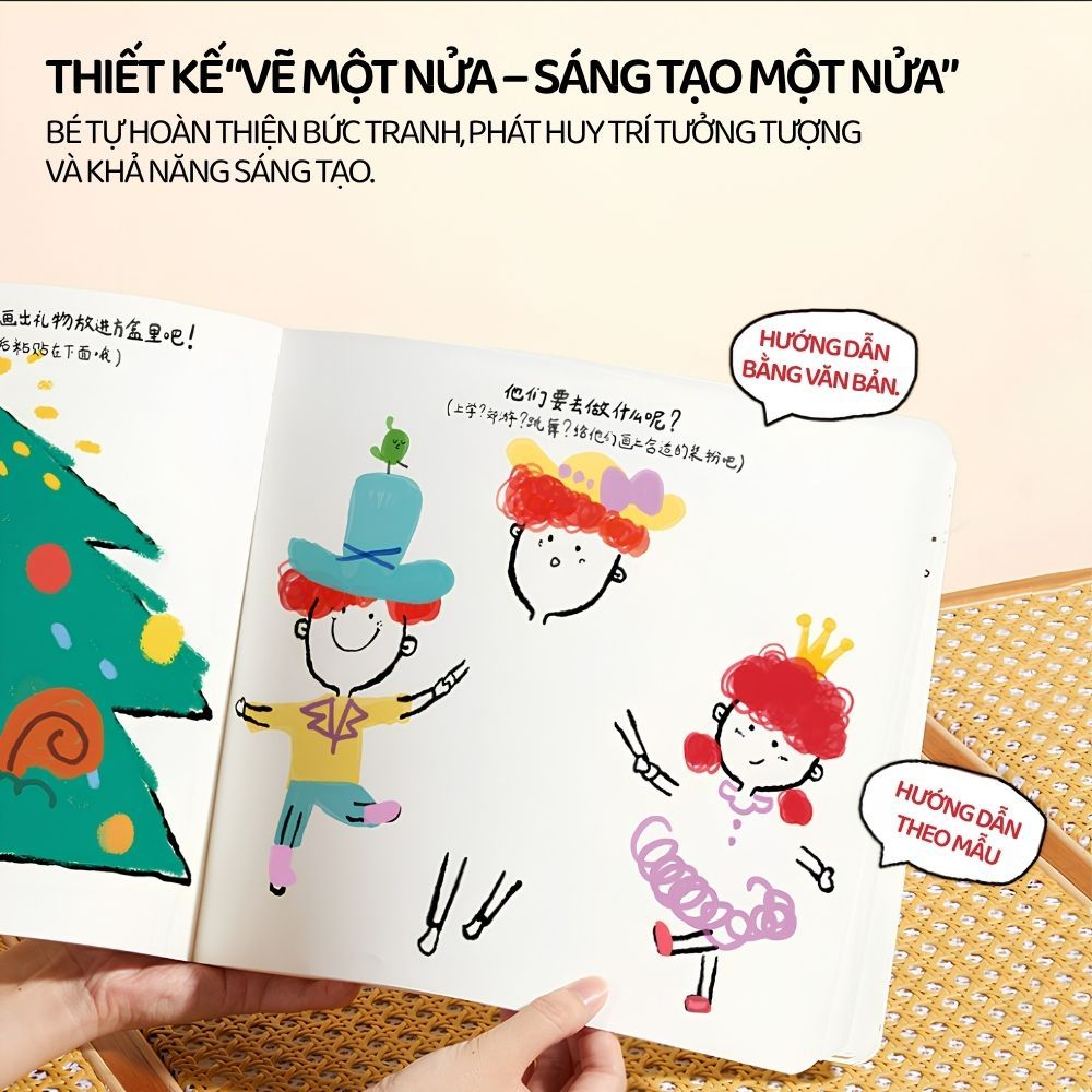 Tranh Tô Sáng Tạo Cho Bé Mideer Imagine & Create Sketchbook – Big Dreams 3+