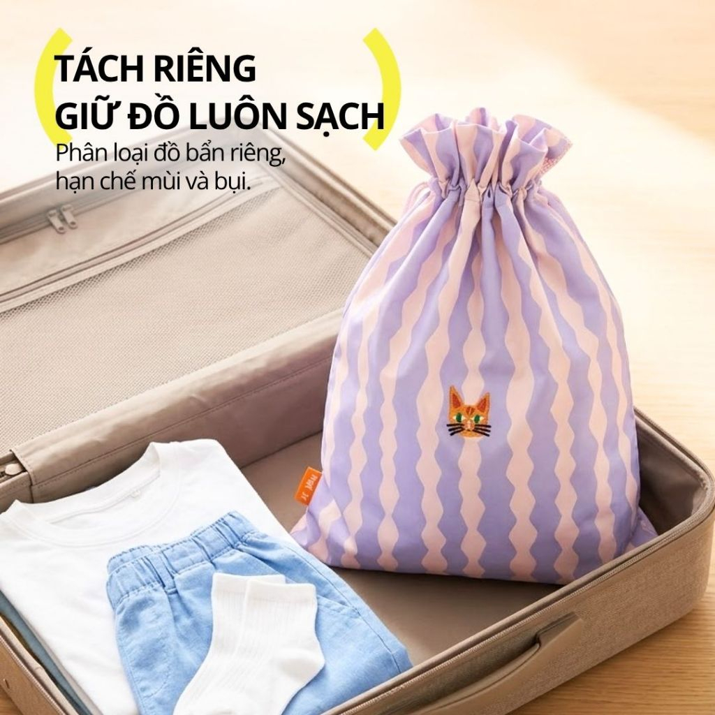 Túi Đựng Quần Áo Bẩn Hugz Laundry Bag- Night Lights