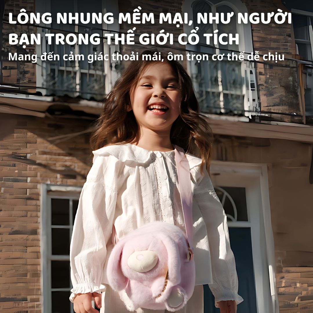 Túi Đeo Chéo Cho Bé Zoyzoii Kids Crossbody Bag B81- Voi Xanh