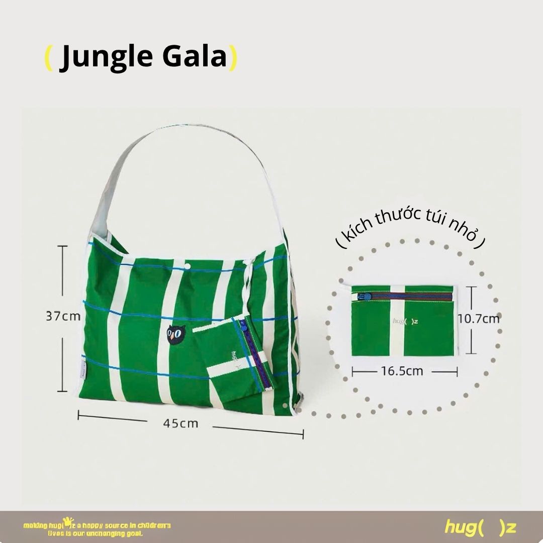 Túi Tote Đeo Vai Đa Năng Hugz Bridge Tote- Jungle Gala