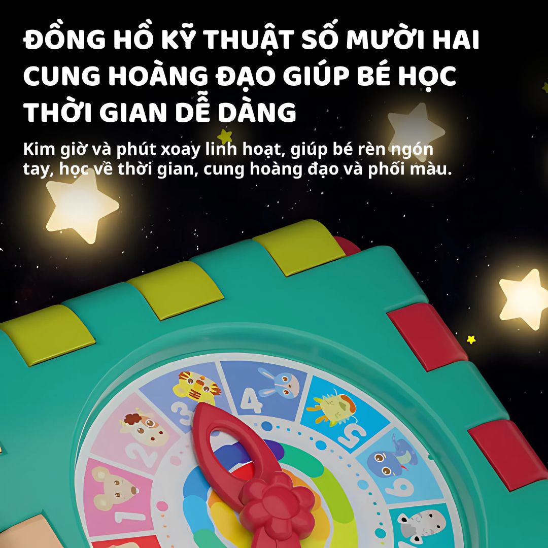 Khối Bận Rộn Montessori Cho Bé Goodway Play And Learn Activity Cube 10m+