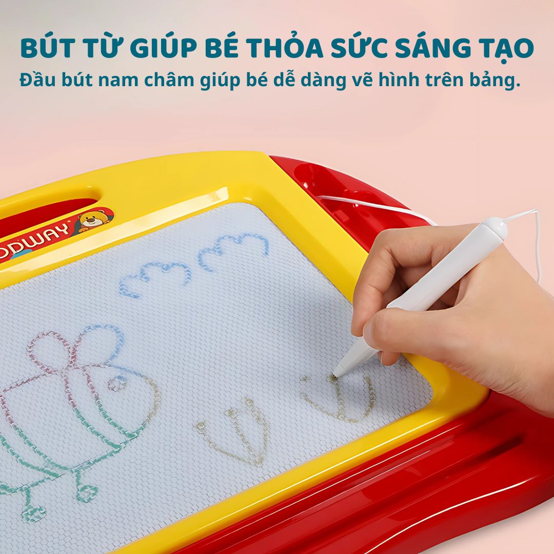 Bảng Vẽ Nam Châm Tự Xóa Cho Bé Goodway Writing Board 3+