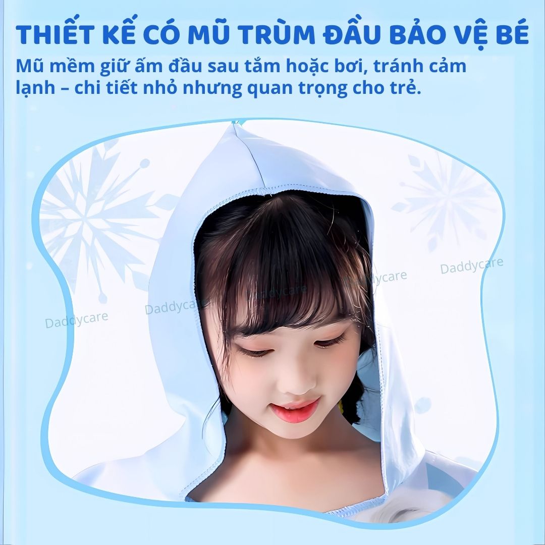 Áo Choàng Tắm Nhanh Khô Trẻ Em Chính Hãng Mesuca Disney- Stitch 3+