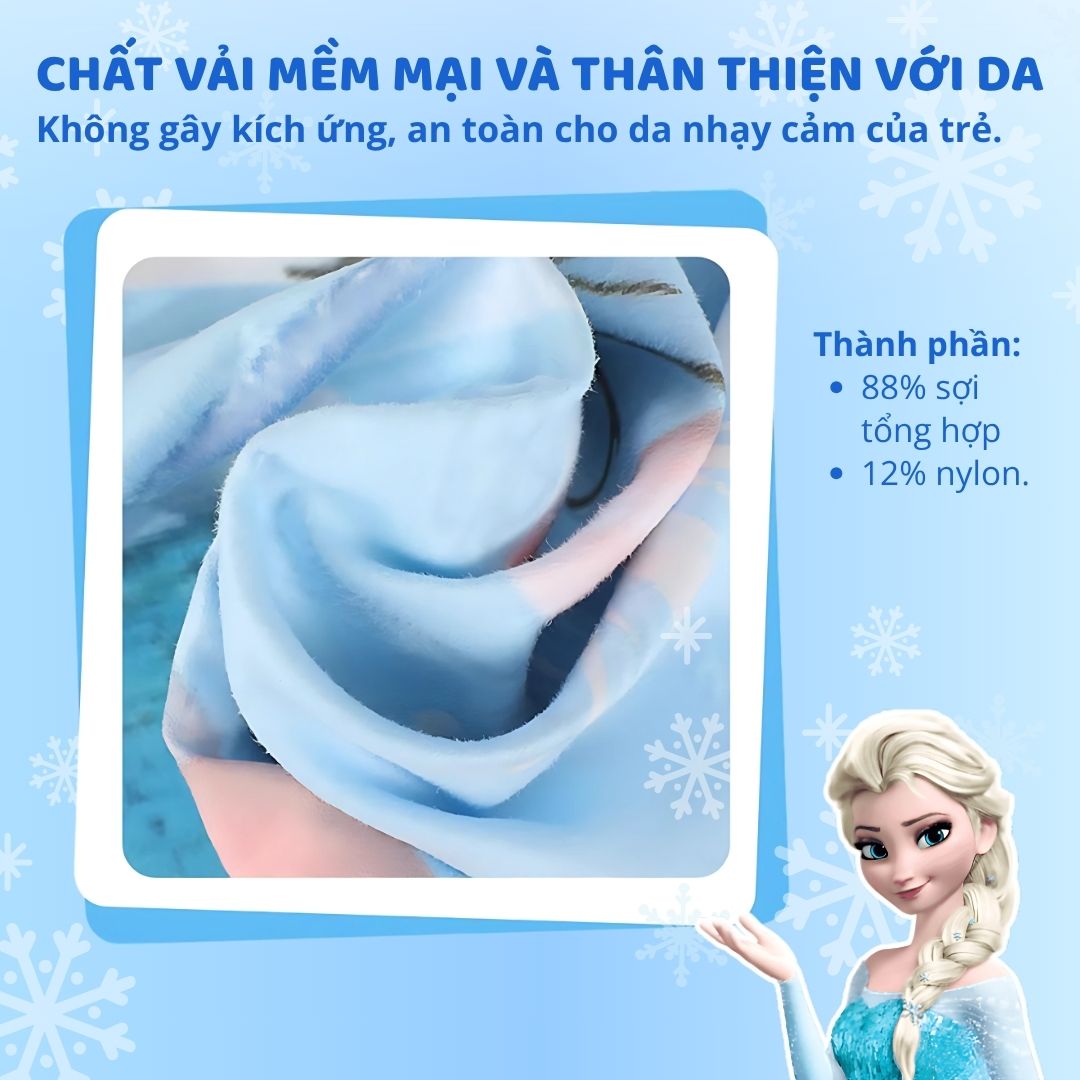 Áo Choàng Tắm Nhanh Khô Trẻ Em Chính Hãng Mesuca Disney- Stitch 3+