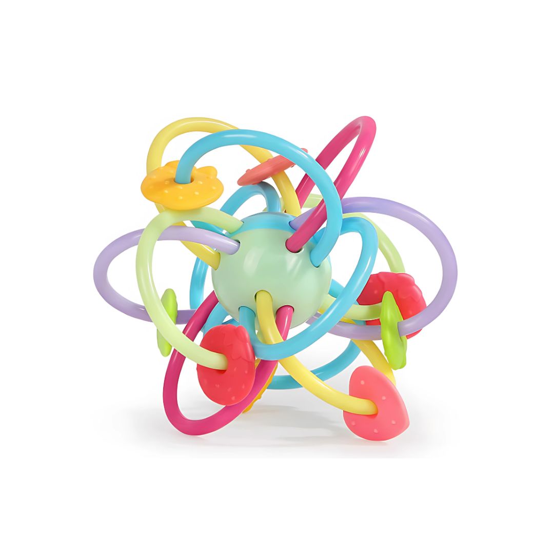 Đồ Chơi Lục Lạc Gặm Nướu Cầm Tay Cho Bé Sơ Sinh Goodway Baby Gym Ball 2m+