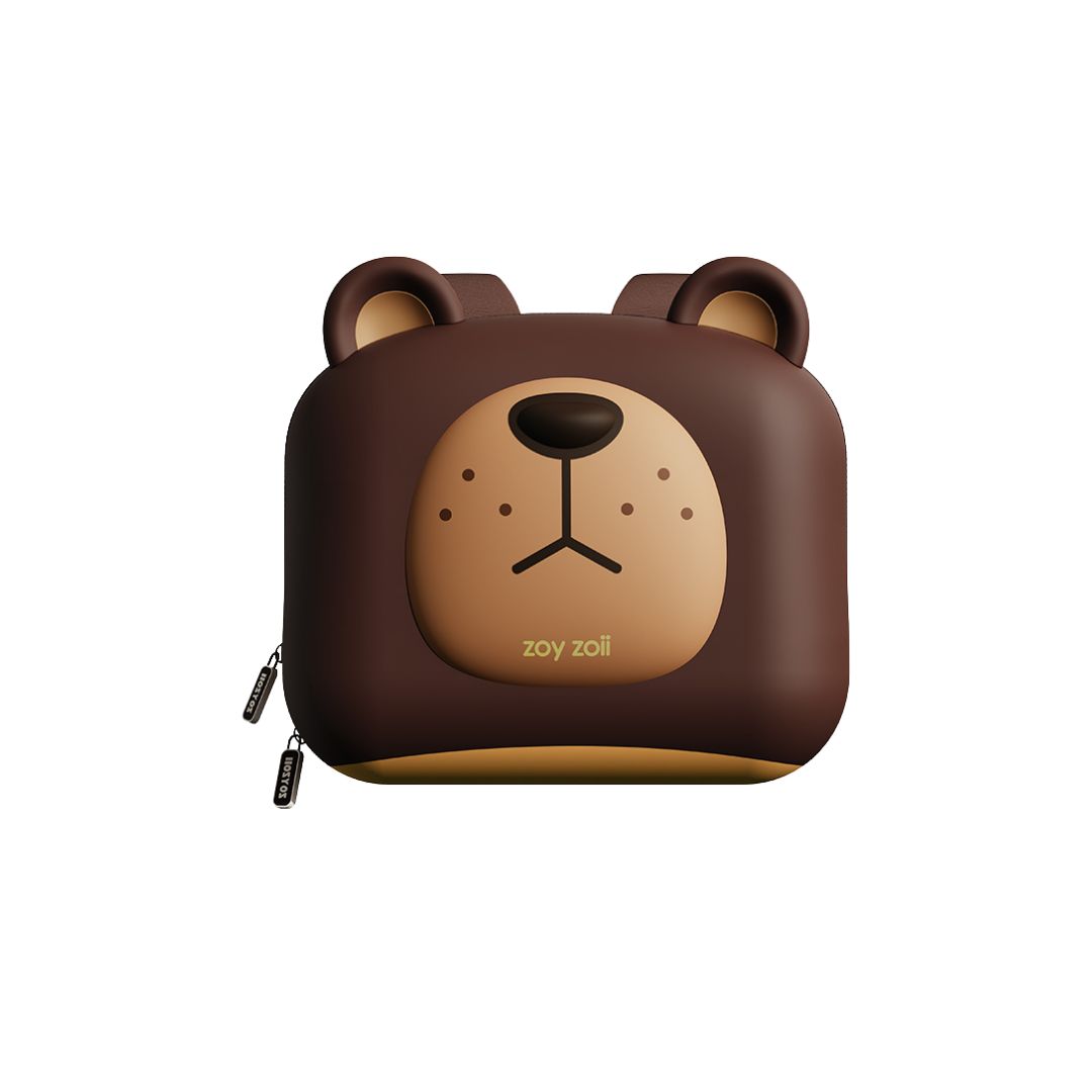 Balo Cho Bé Mầm Non Zoyzoii Animal Series School Bag B18- Gấu Nâu