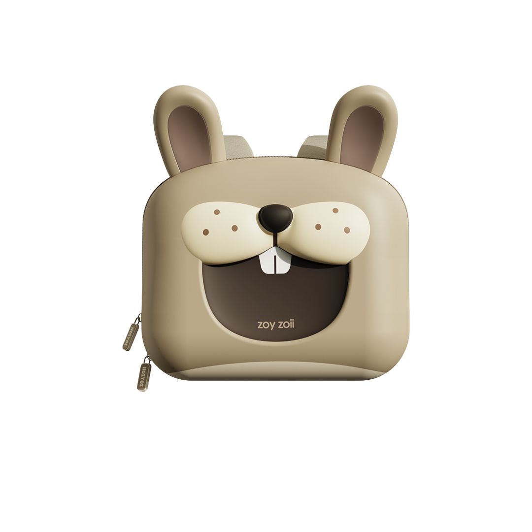 Balo Cho Bé Mầm Non Zoyzoii Animal Series School Bag B18- Thỏ Xám