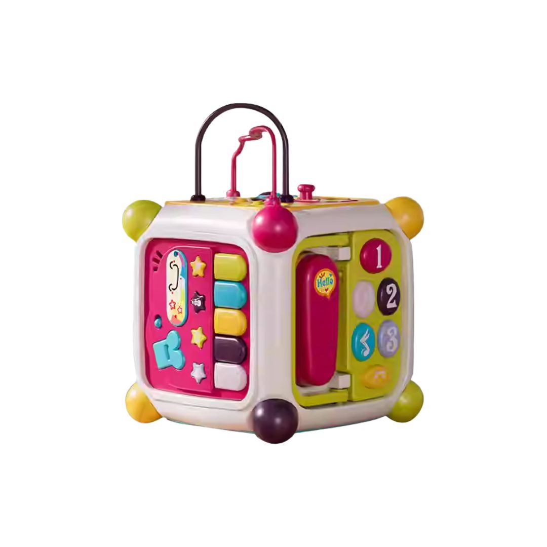 Hộp Bận Rộn Cho Bé Sơ Sinh Goodway Activity Cube- Màu Trắng 10m+