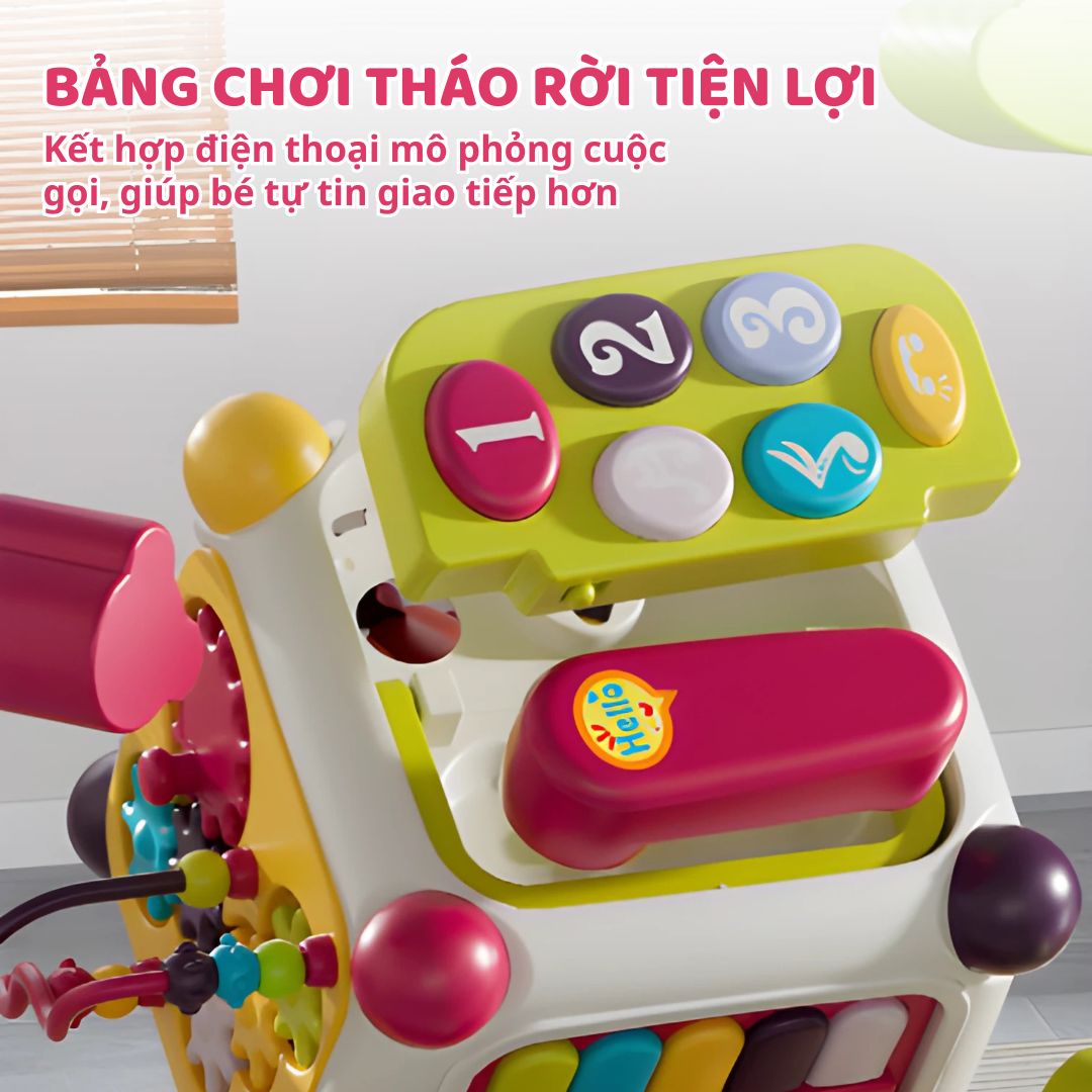 Hộp Bận Rộn Cho Bé Sơ Sinh Goodway Activity Cube- Màu Tím 10m+