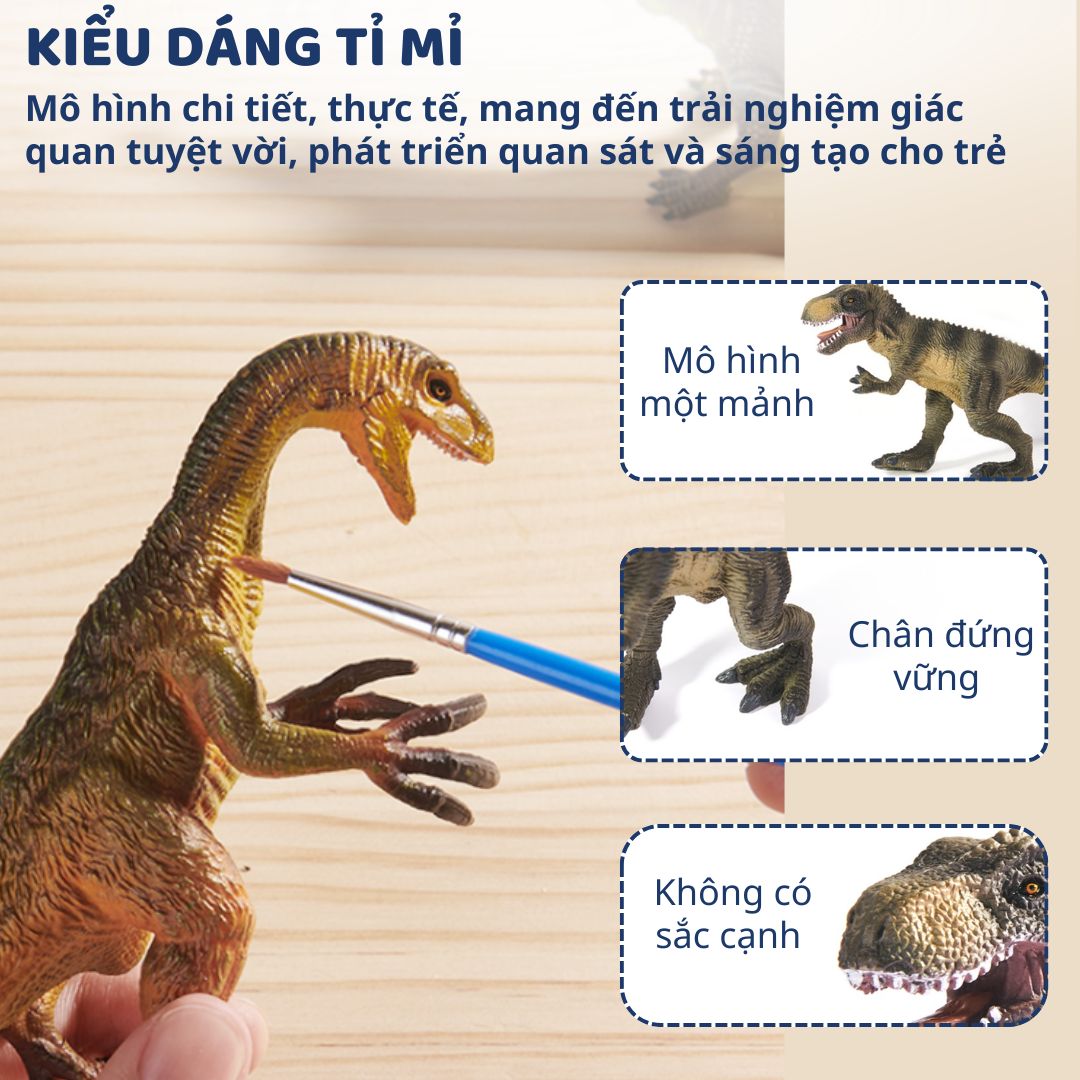Mô Hình Khủng Long Cao Cấp 24 Con Mideer Dinosaur Toys Set 3+