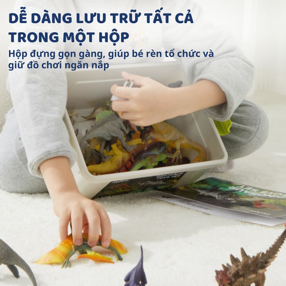 Mô Hình Khủng Long Cao Cấp 24 Con Mideer Dinosaur Toys Set 3+