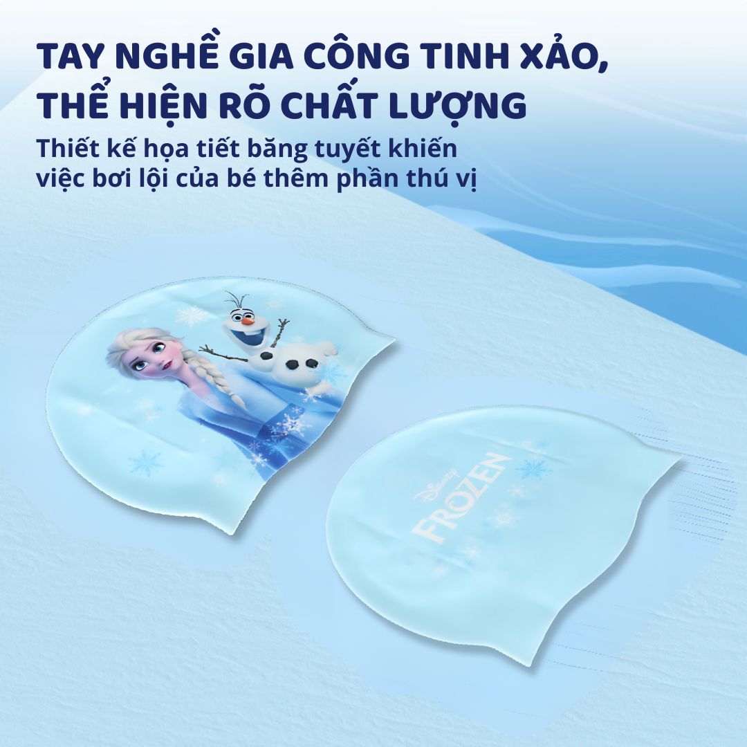 Mũ Bơi Silicon Trẻ Em Chính Hãng Marvel Disney- Iron man 3+