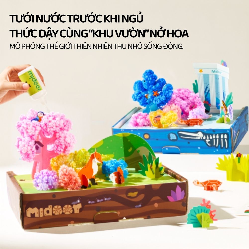 Đồ Chơi Thủ Công Tạo Bông Tuyết Sáng Tạo Mideer Magic Tree 8+