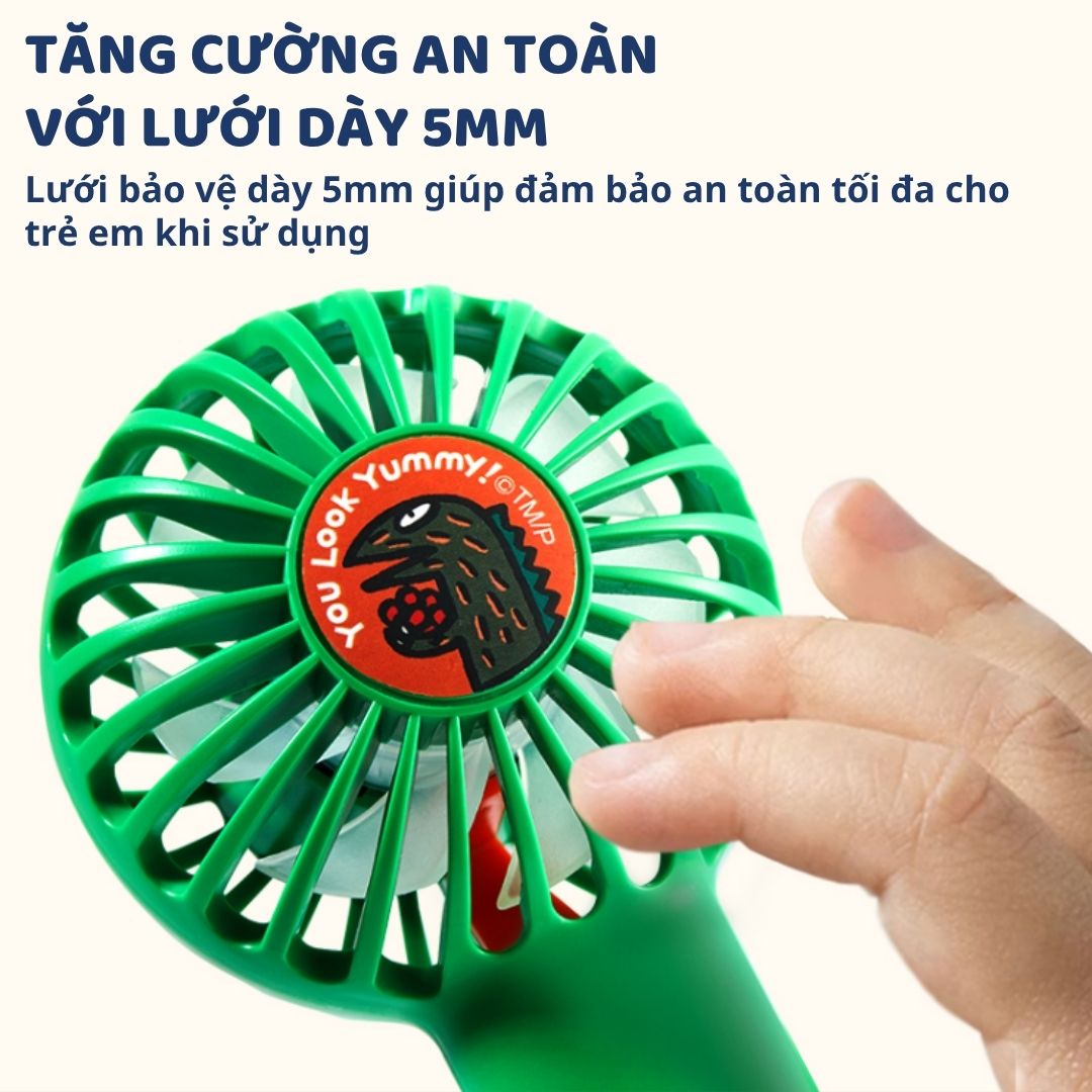 Quạt Tích Điện Cầm Tay Mini Mideer Portable Silence Fan 3+