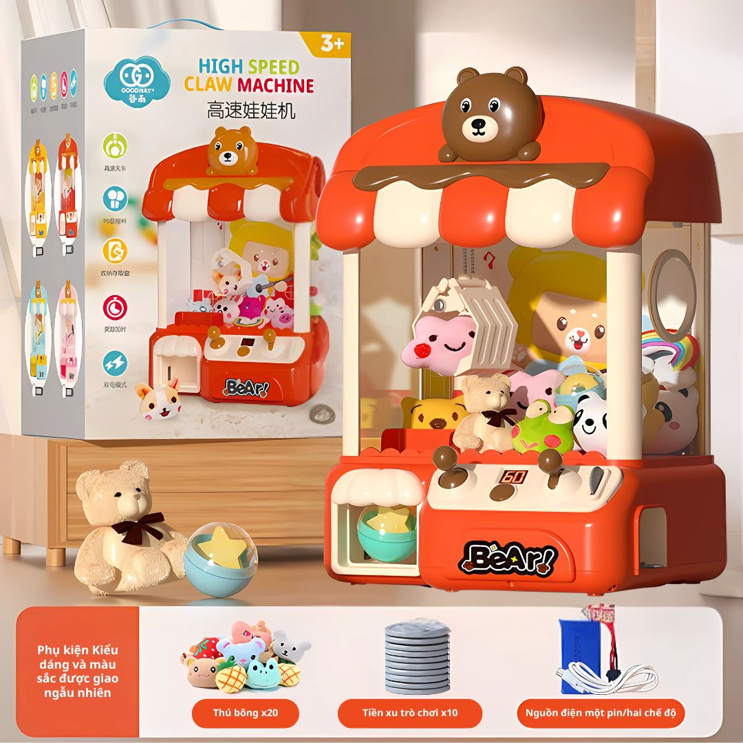 Máy Gắp Thú Mini Cho Bé Goodway Claw Machine 3+
