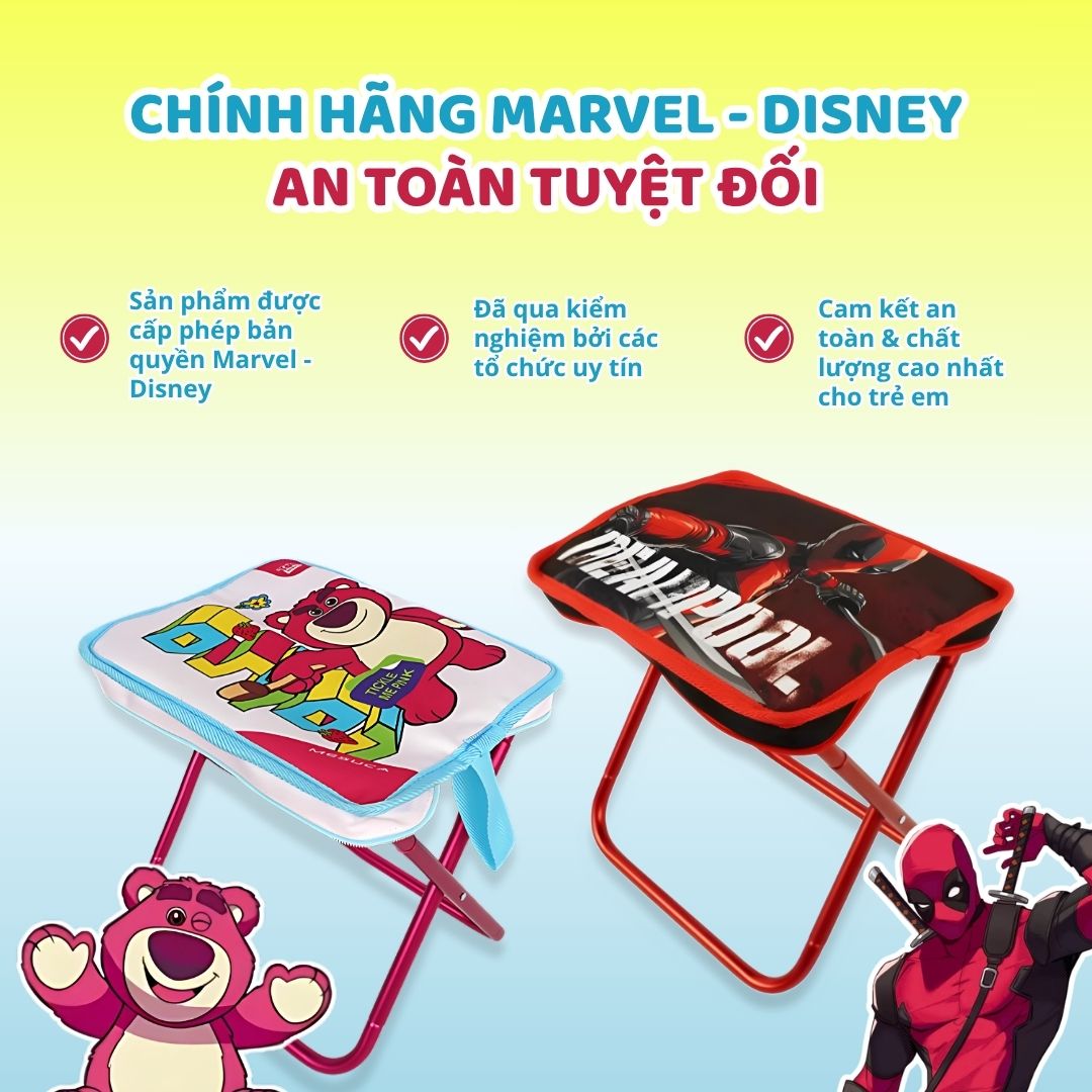 Ghế Dã Ngoại Gấp Gọn Chính Hãng Mesuca Marvel Disney- Lotso