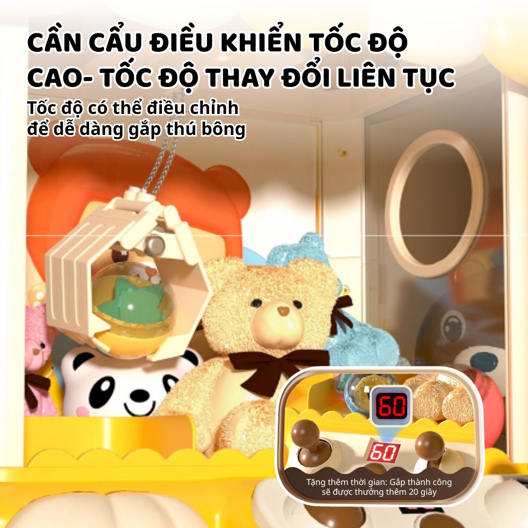 Máy Gắp Thú Mini Cho Bé Goodway Claw Machine 3+