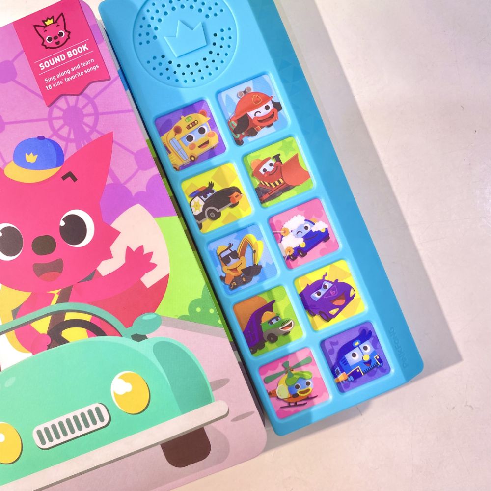 Sách Âm Thanh Cho Bé Chính Hãng Pinkfong Car Songs Sound Book 1+