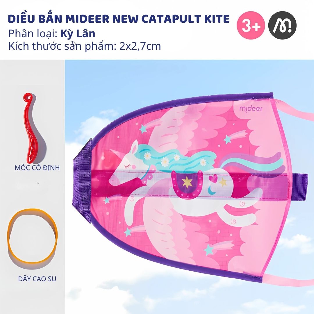 Diều Bắn Cho Bé Mideer Catapult Kite- Unicorn 3+