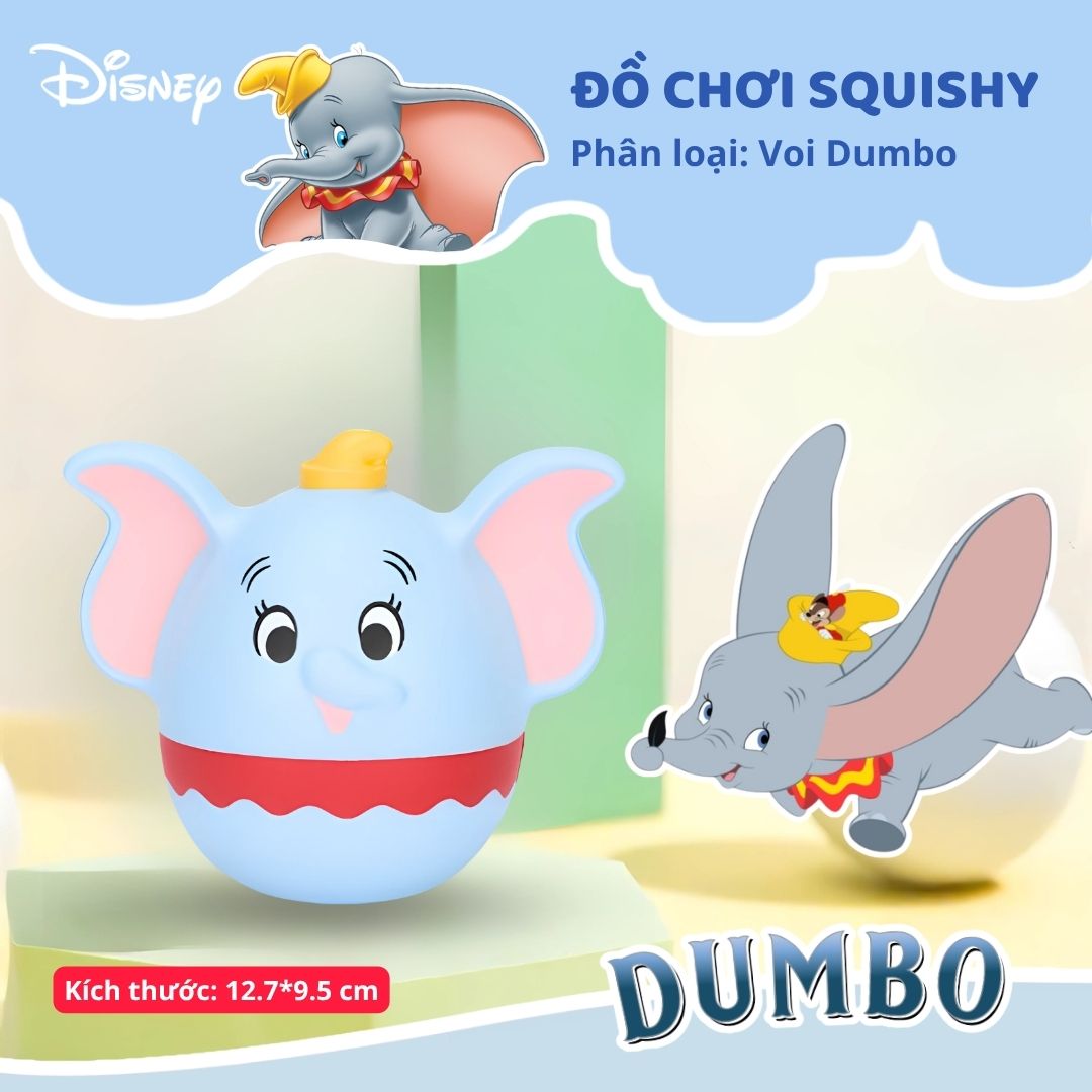 Đồ Chơi Squishy Giảm Căng Thẳng Chính Hãng Marvel Disney- Dumbo 8+