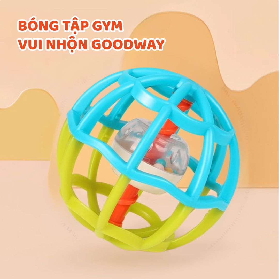 Đồ Chơi Lục Lạc Xúc Xắc Cầm Tay Cho Bé Sơ Sinh Goodway Baby Gym Ball 2m+