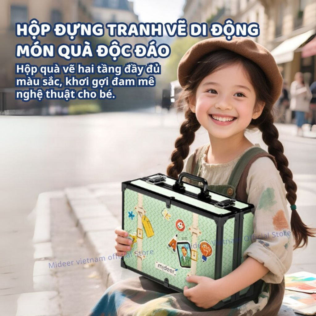 Bộ Bút Màu 79 Chi Tiết Mideer Creative Art Expression Box 3+