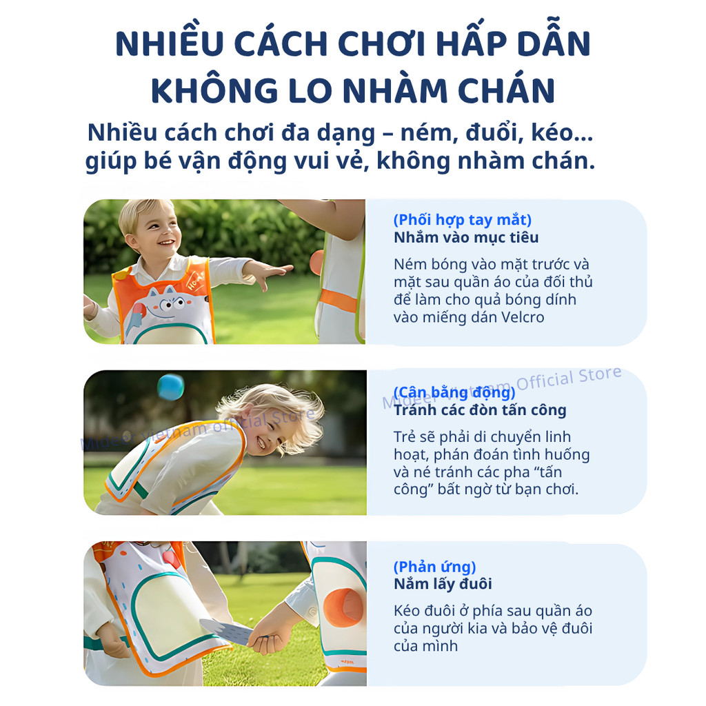 Áo Ném Bóng Dính Cho Bé Mideer Crazy Dodgeball Kid 3+
