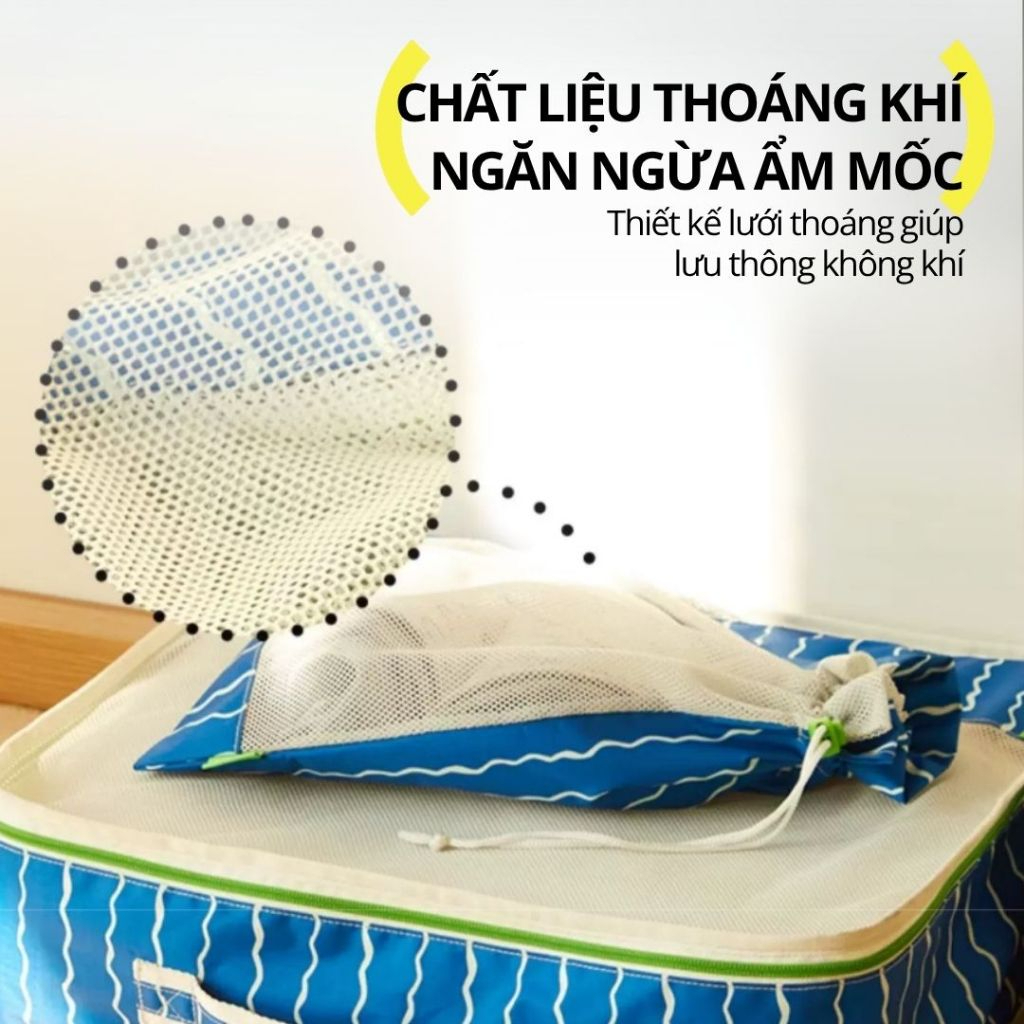 Túi Đựng Quần Áo Bẩn Hugz Laundry Bag- Mint Mambo