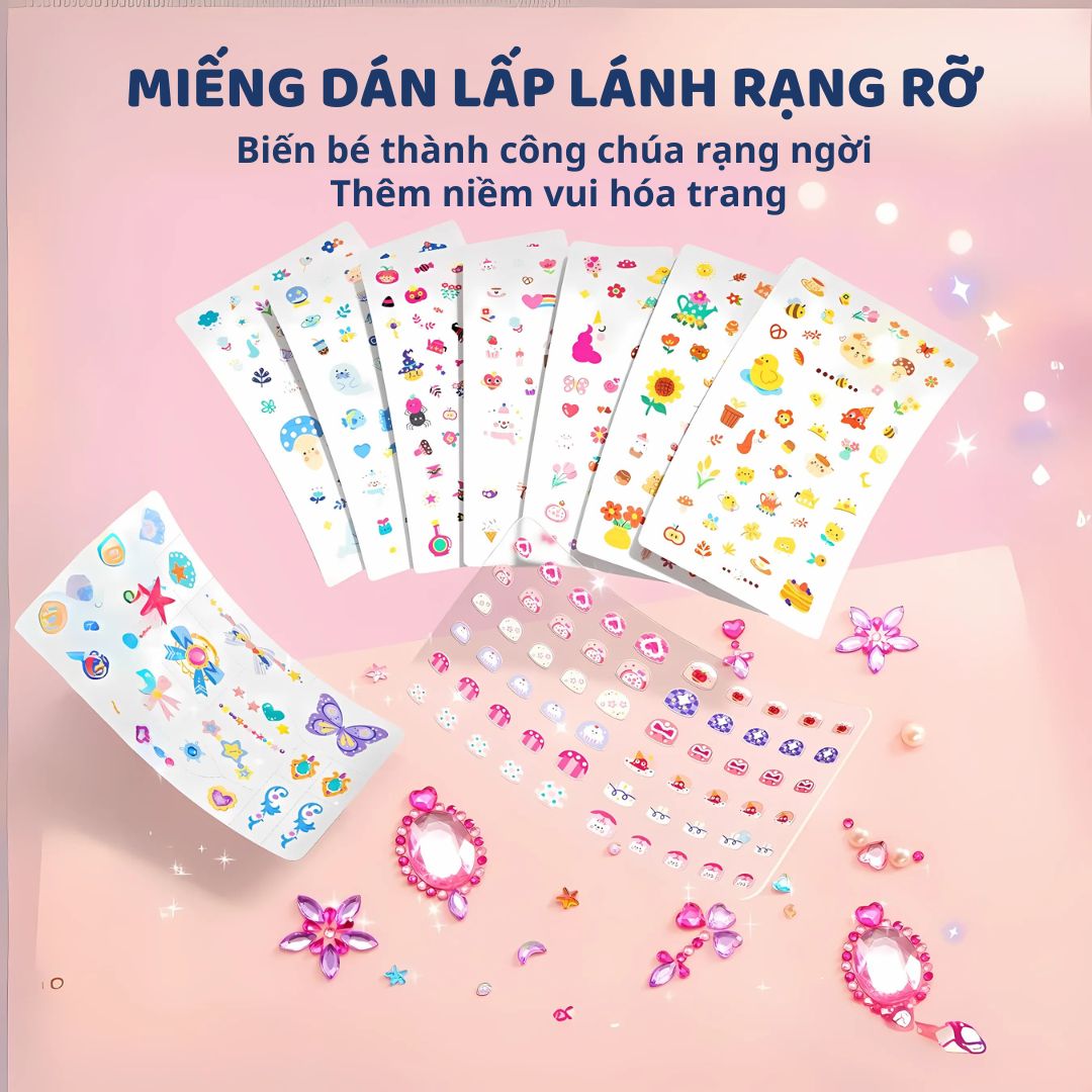 Đồ Chơi Sticker Dán Móng Tay Cho Bé Gái Mideer Garden Fairy Dress Up Sticker Pack 3+
