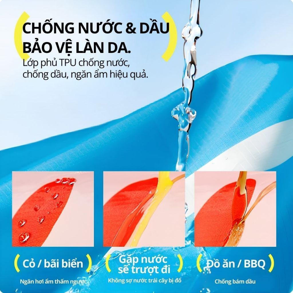 Thảm Dã Ngoại Gấp Gọn Hugz Pocket Picnic Mat- Apple Map