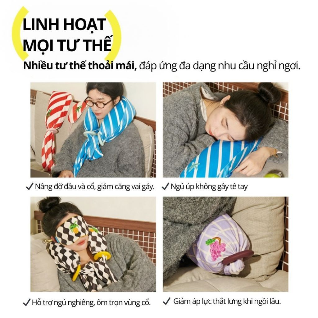 Gối Ngủ Đa Năng Hugz Jelly Cloud Sleep Kit- Summer Specturm