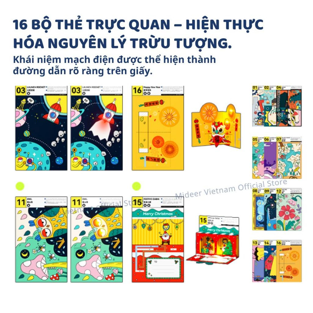 Đồ Chơi Lắp Ráp Mạch Điện Sáng Tạo Mideer Circuit Crafters 8+
