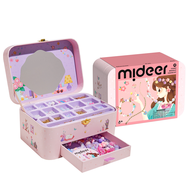 Bộ Phụ Kiện Trang Sức Cho Bé Gái Charm Bracelet Making Kit 8+