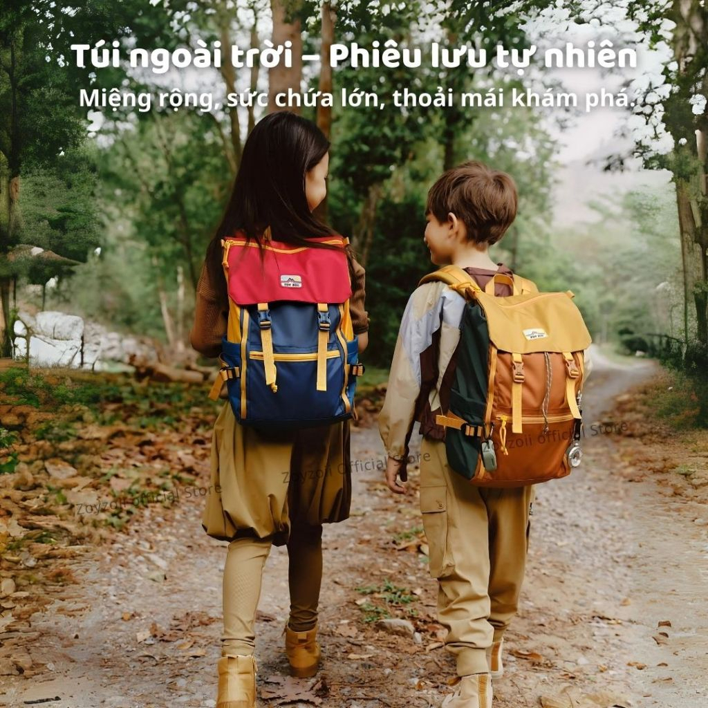 Balo Du Lịch Cho Bé Zoyzoii Outdoor Adventure Series B72 Màu Hồng