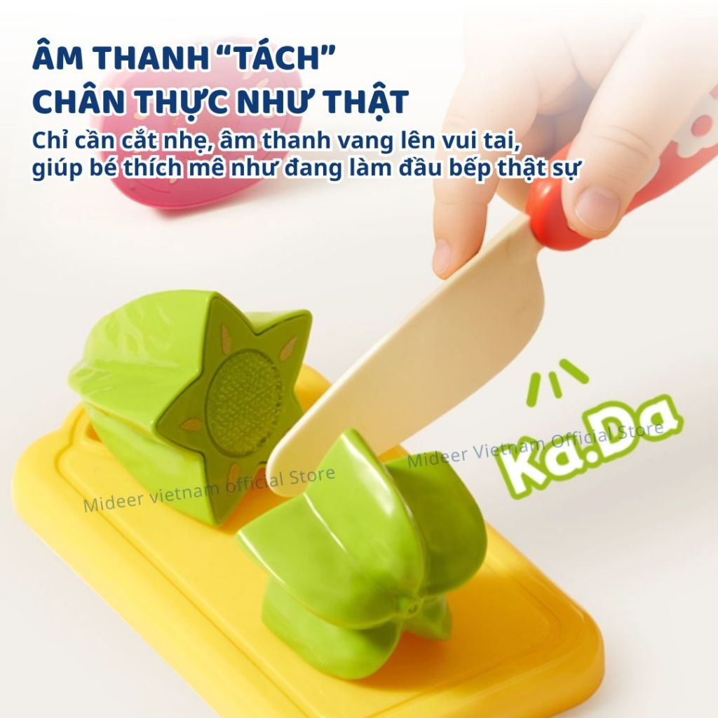Đồ Chơi Cắt Hoa Quả Rau Củ Mideer Fruit & Vegetable Cutting Play 3+