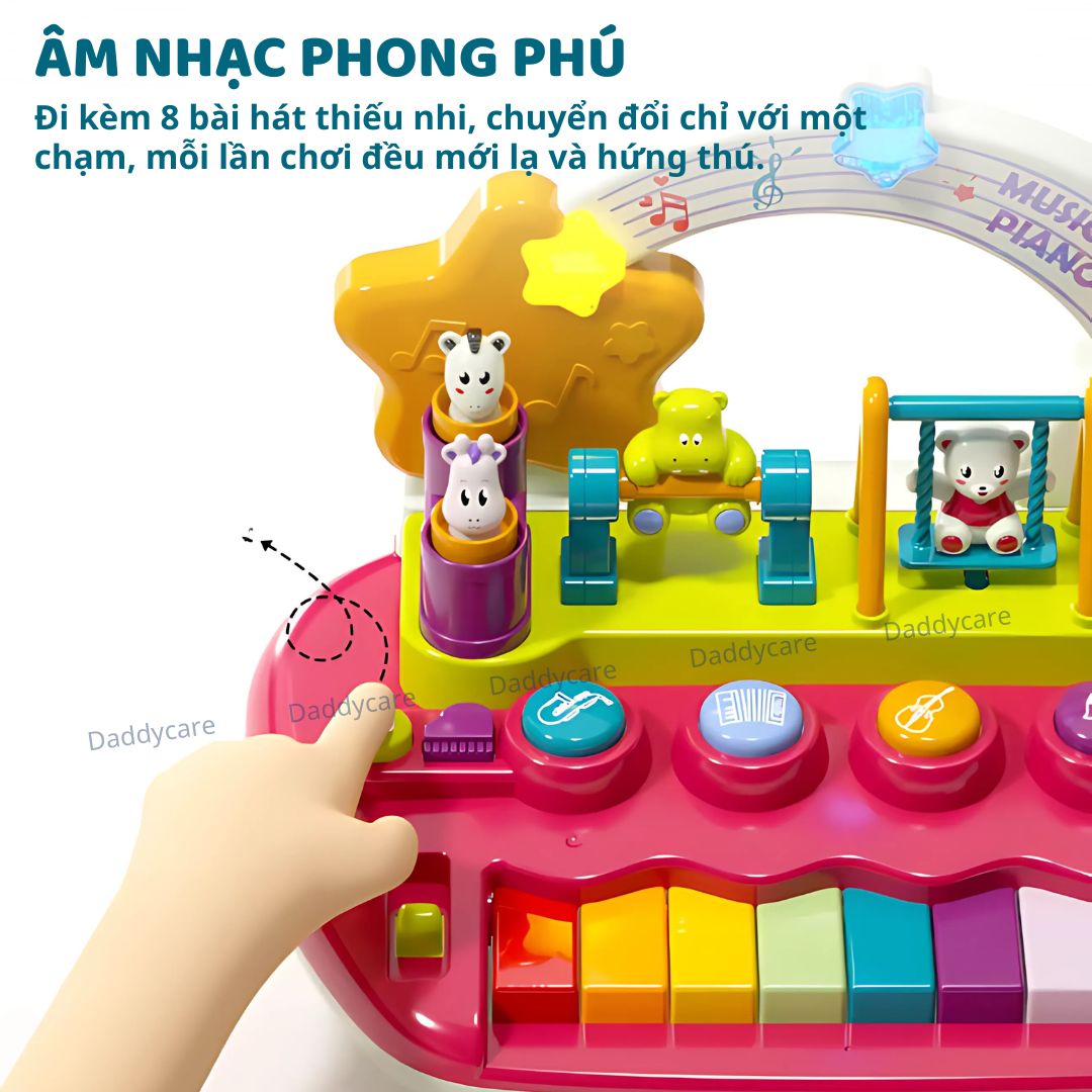 Đàn Piano Điện Tử Có Hiệu Ứng Động Vật Nhảy Múa Cho Bé Goodway Piano 18m+