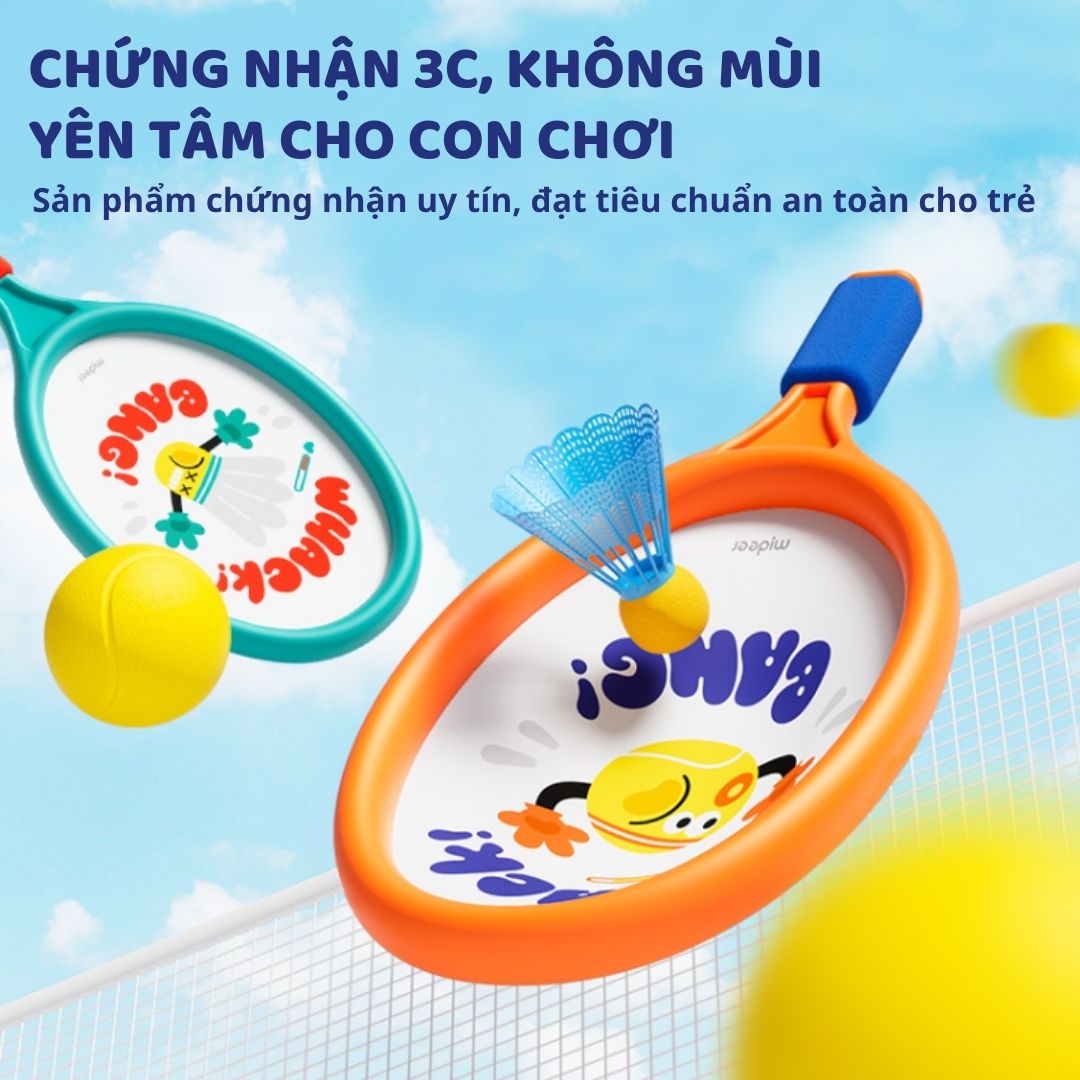 Vợt Cầu Lông Tennis Cho Bé Mideer Kids Entry-Level Racket 2 In 1