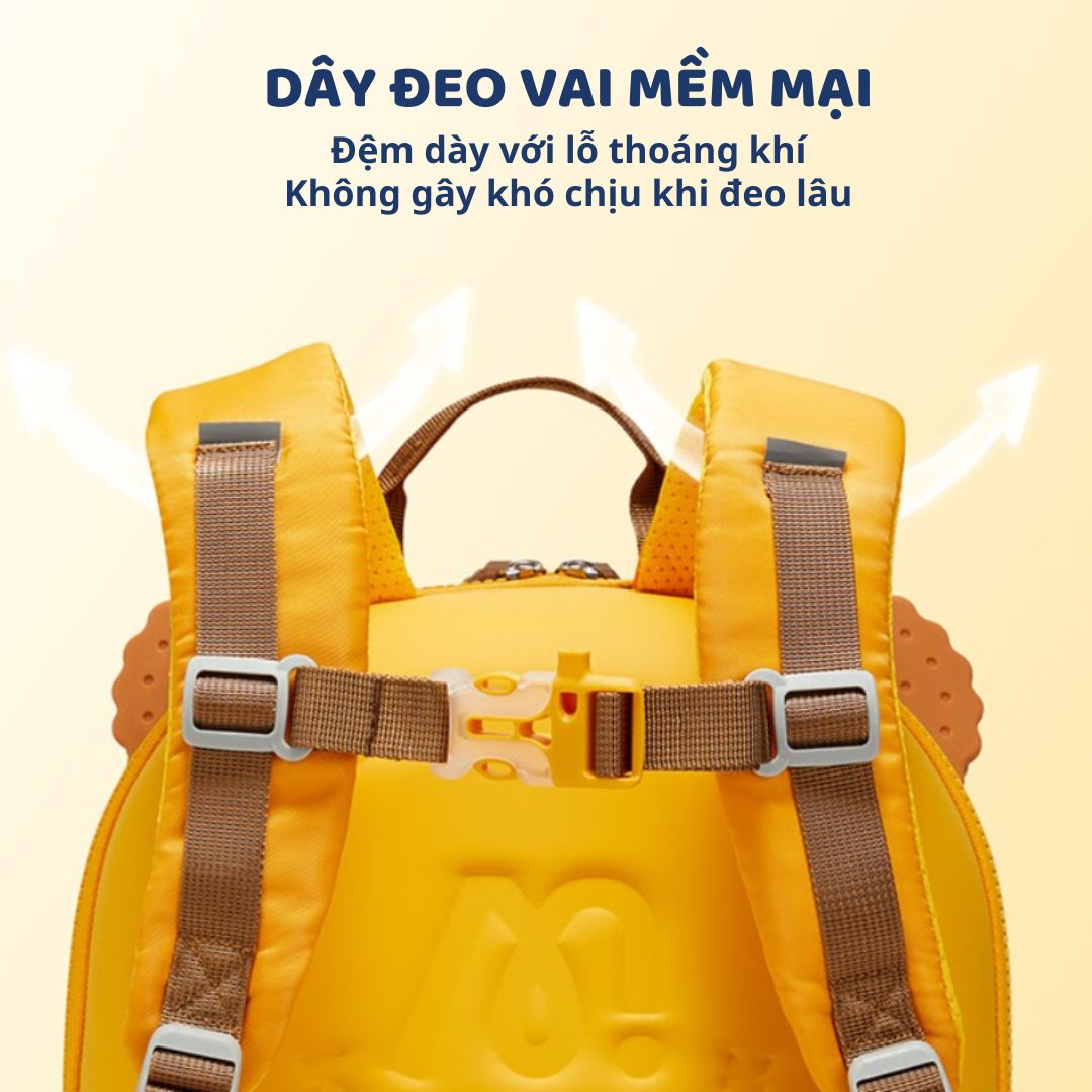Balo Mầm Non Cho Bé Mideer Sweet Room Kids Backpack- Waffle