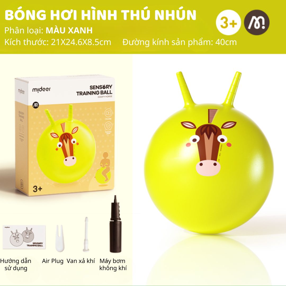 Bóng Hơi Hình Thú Nhún Cho Bé Mideer Sensory Training Bounce Ball 3+