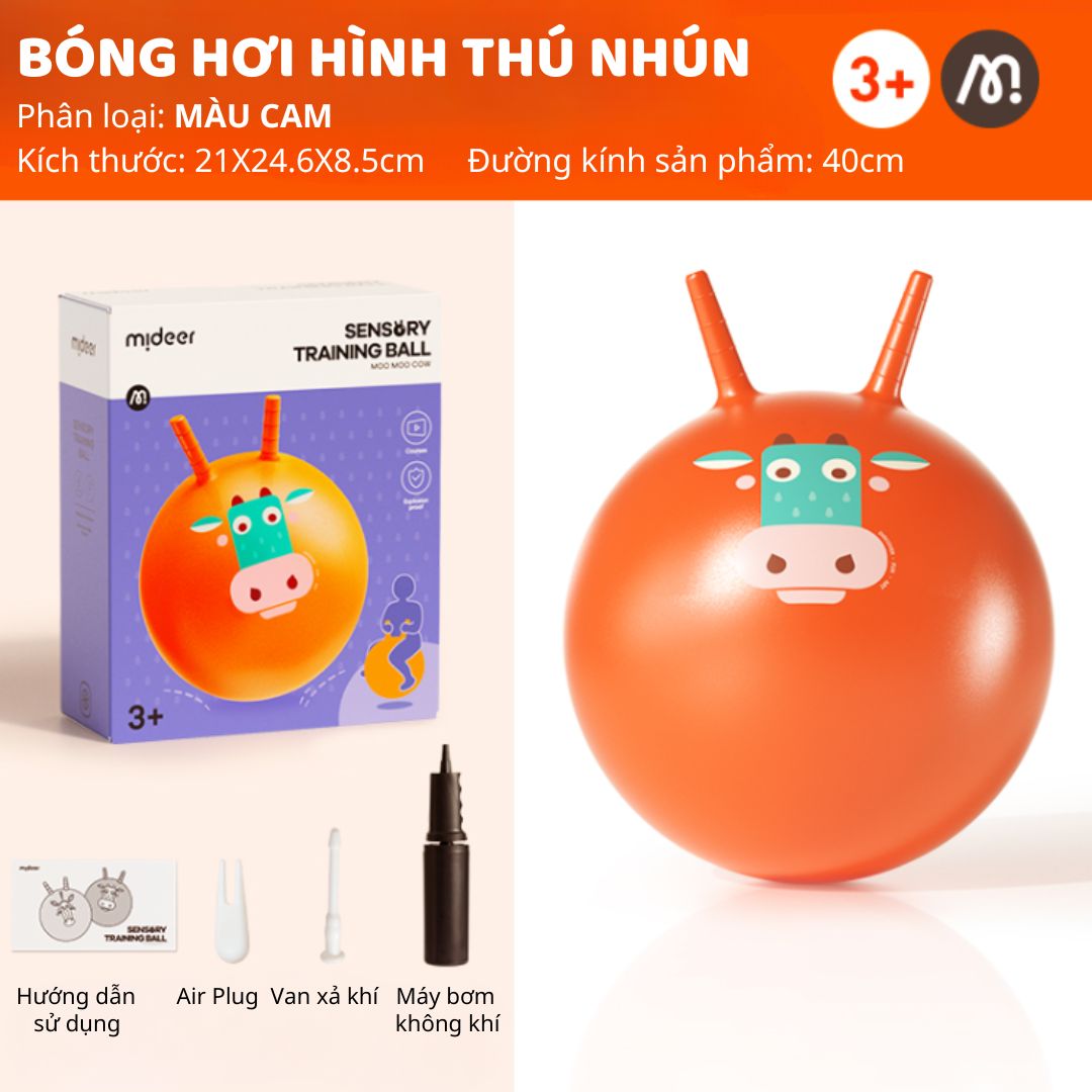 Bóng Hơi Hình Thú Nhún Cho Bé Mideer Sensory Training Bounce Ball 3+