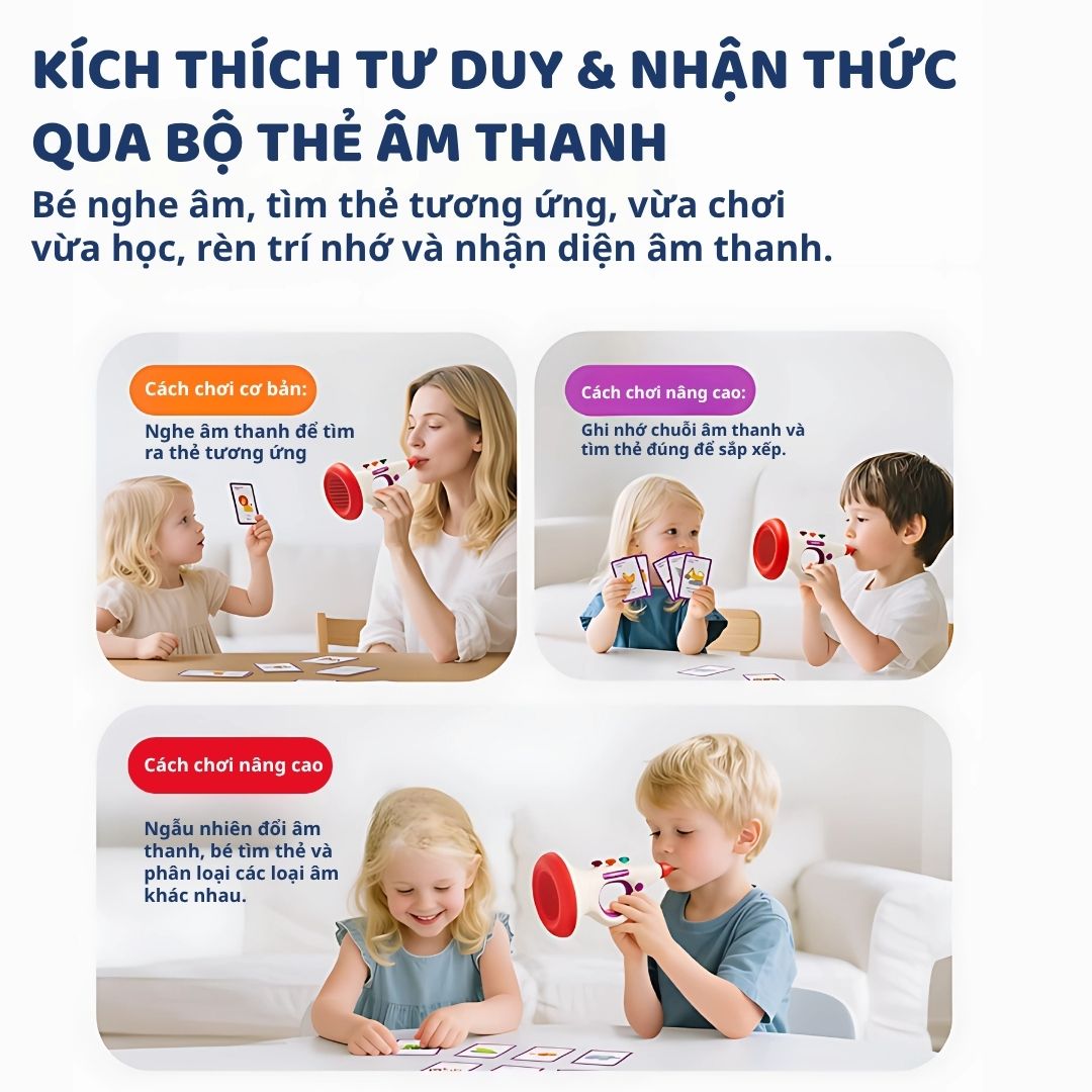 Kèn Thổi Cho Bé Mideer Lung Training Horn 3+